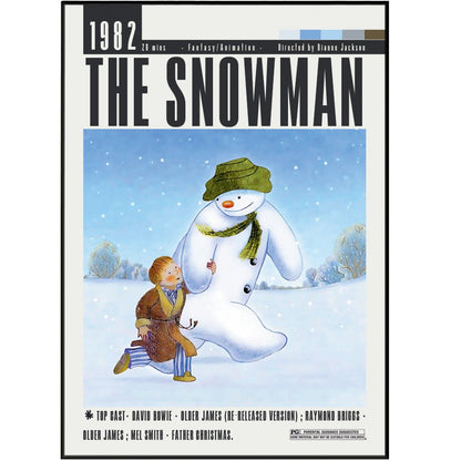 The Snowman (1982) Poster - 98typesModern Minimal Movies