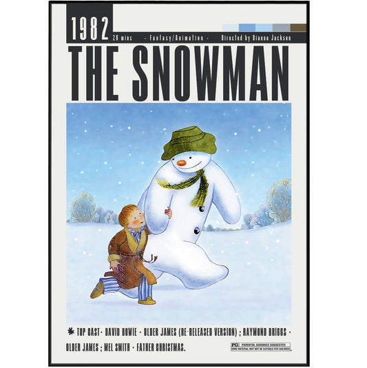 The Snowman (1982) Poster - 98typesModern Minimal Movies