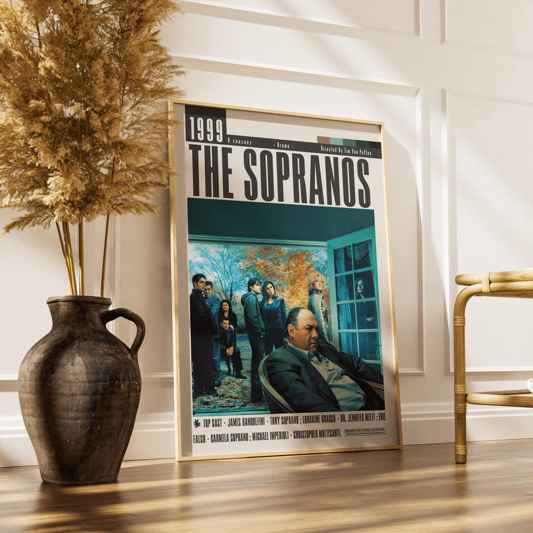 The Sopranos Poster | David Chase Tv Serie Movies - 98typesModern Minimal Movies