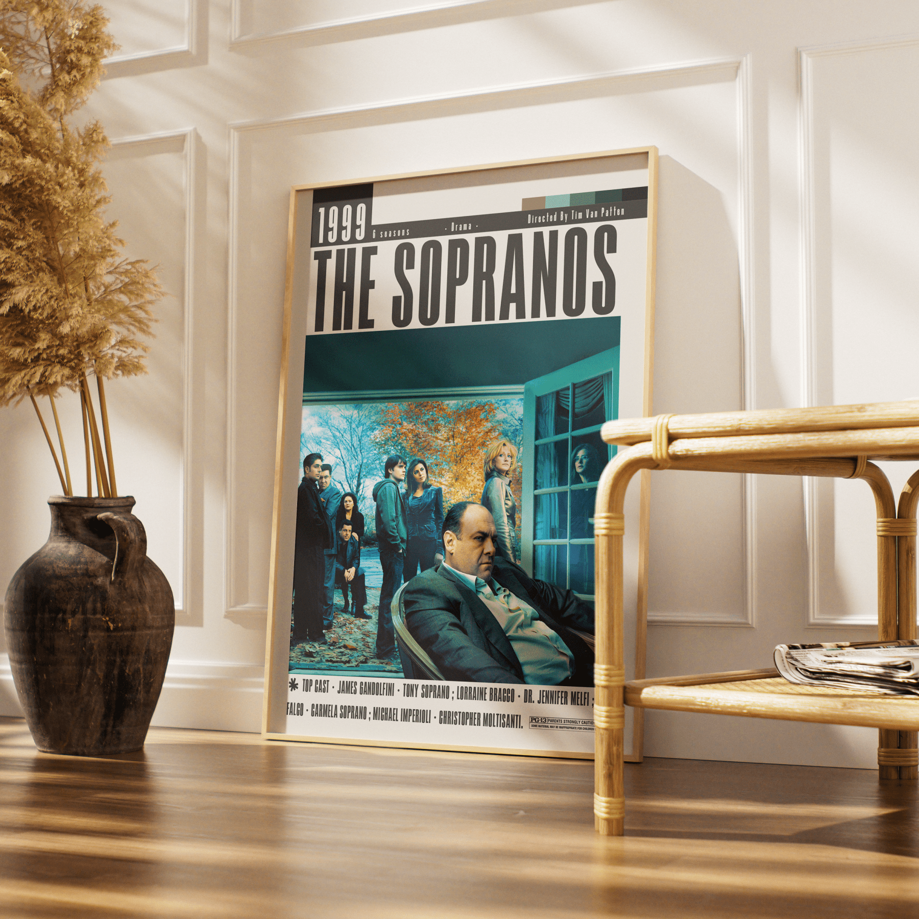 The Sopranos Poster | David Chase Tv Serie Movies - 98typesModern Minimal Movies