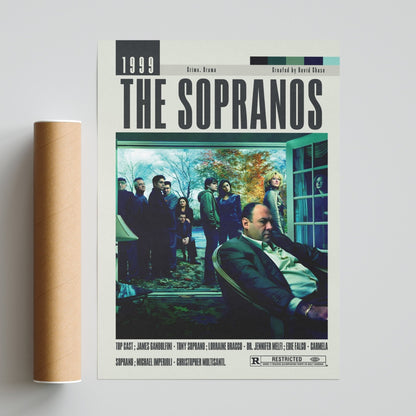 The Sopranos Poster | David Chase Tv Serie Movies - 98typesModern Minimal Movies