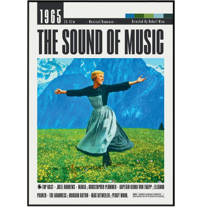 The Sound of Music (1965) Poster - 98typesModern Minimal Movies