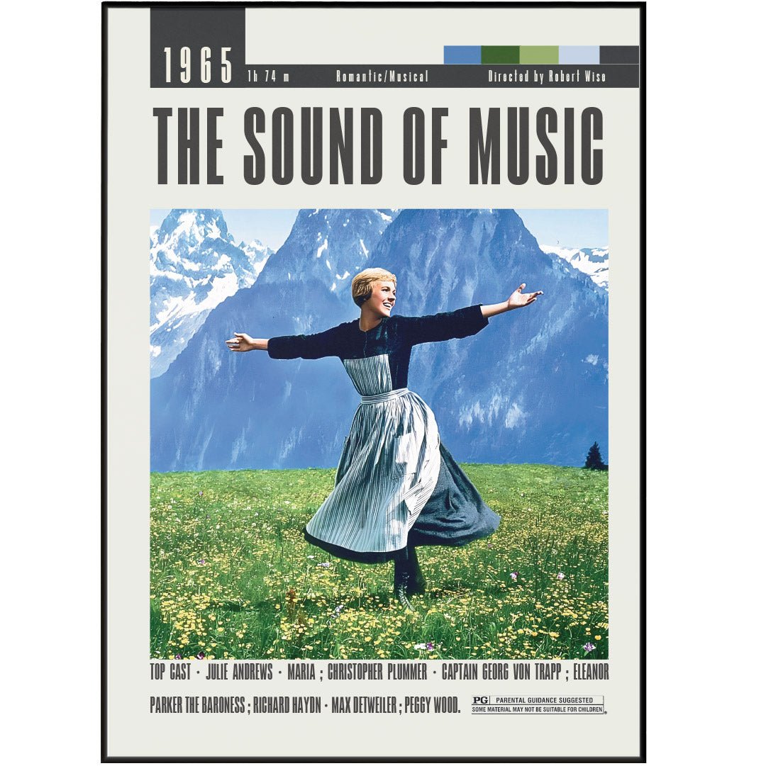 THE SOUND OF MUSIC Poster | Kobert Wise Movies - 98typesModern Minimal Movies