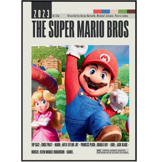 The Super Mario Bros Poster | Aaron Horvath Movies - 98typesModern Minimal Movies