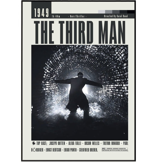 The Third Man Movies 1949 Posters - 98typesModern Minimal Movies