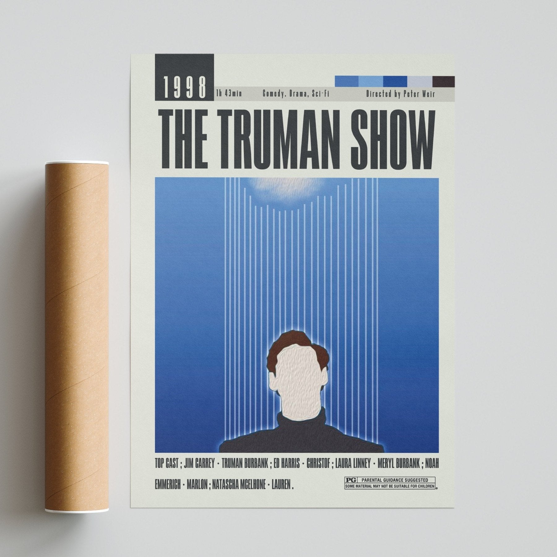 The Truman Show Poster | Peter Weir Movies - 98typesModern Minimal Movies