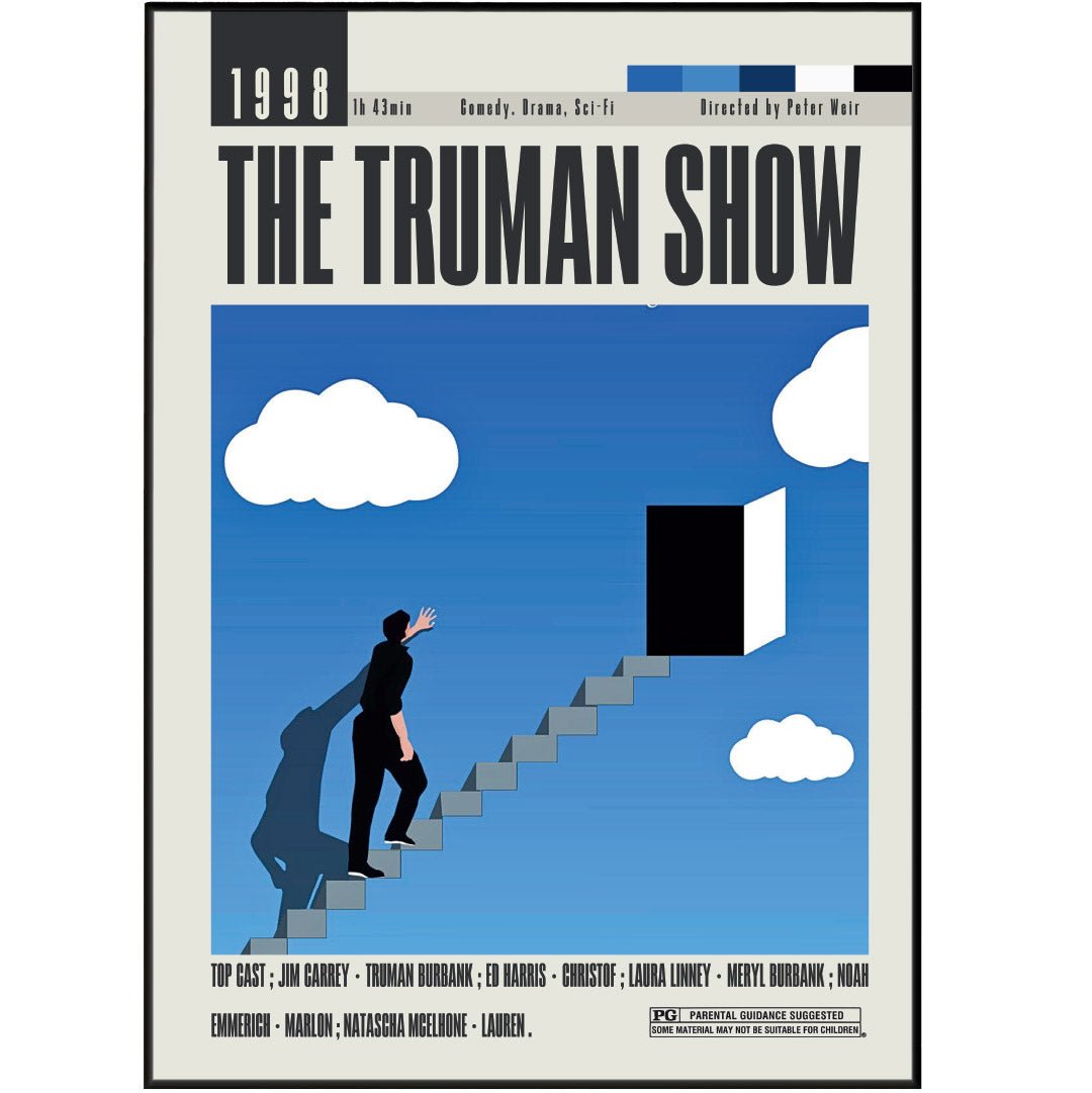 The Truman Show Poster | Peter Weir Movies - 98typesModern Minimal Movies