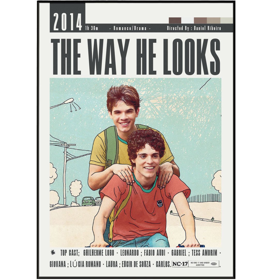 The Way He Looks Movie Poster - 98typesModern Minimal Movies