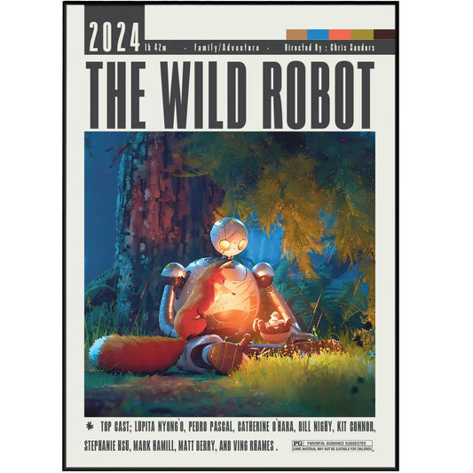 The Wild Robot Movie Poster - 98typesModern Minimal Movies