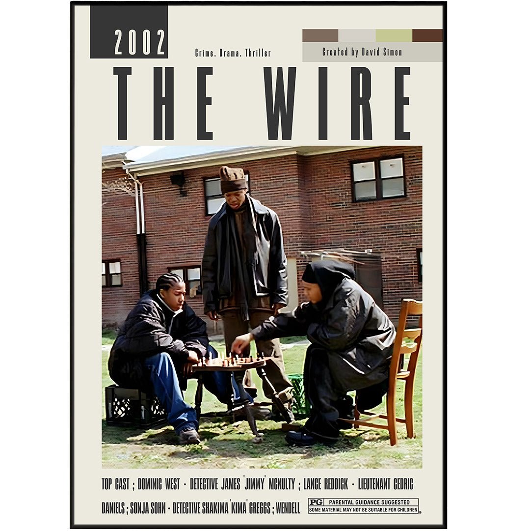 The Wire Poster | David Simon Movies - 98typesModern Minimal Movies