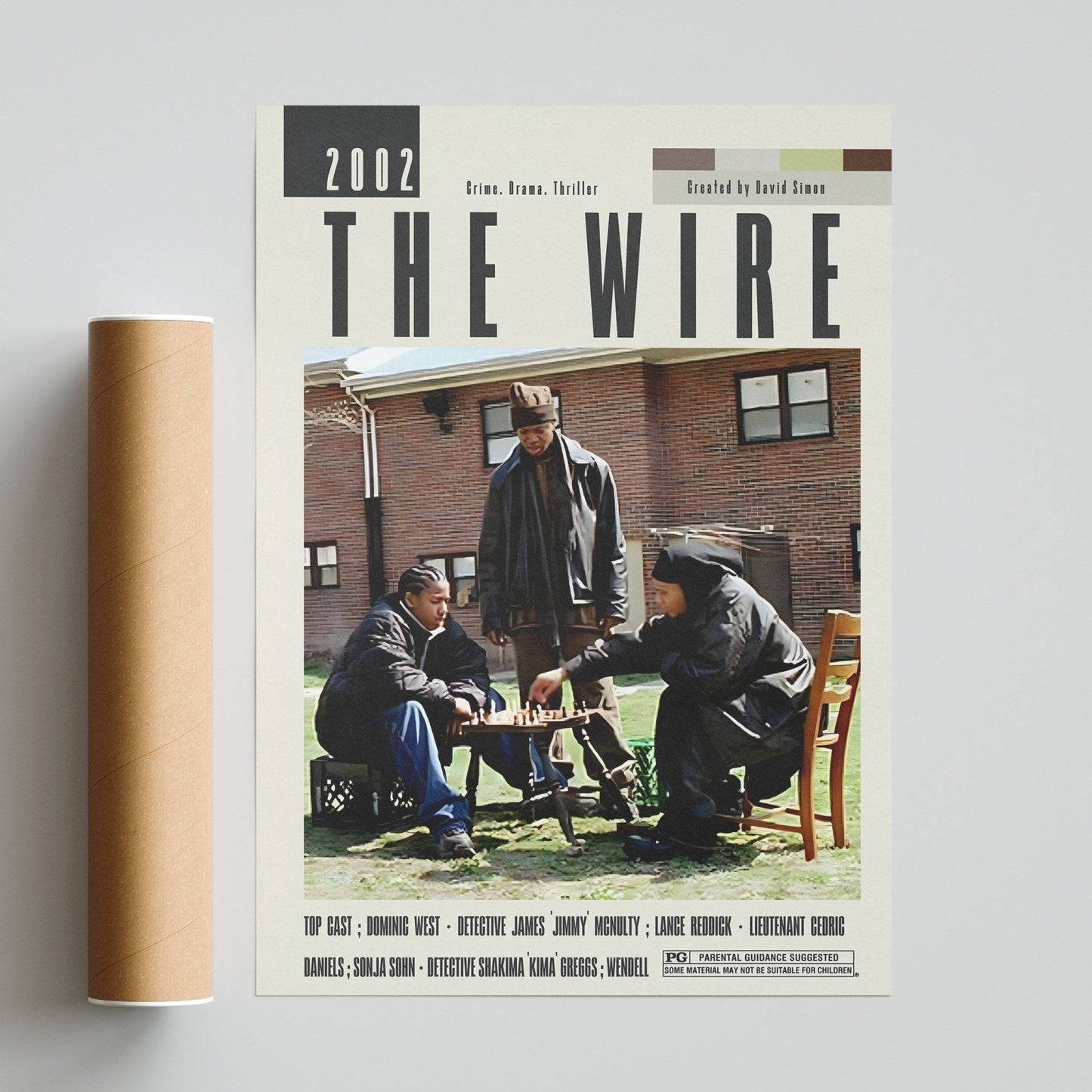 The Wire Poster | David Simon Movies - 98typesModern Minimal Movies