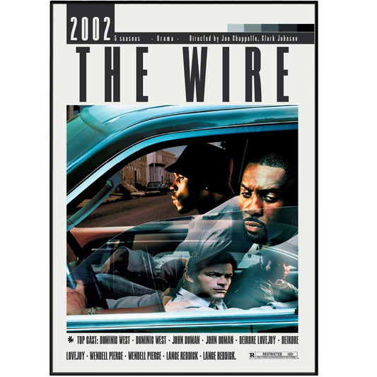 The Wire Poster | David Simon Tv Serie - 98typesModern Minimal Movies