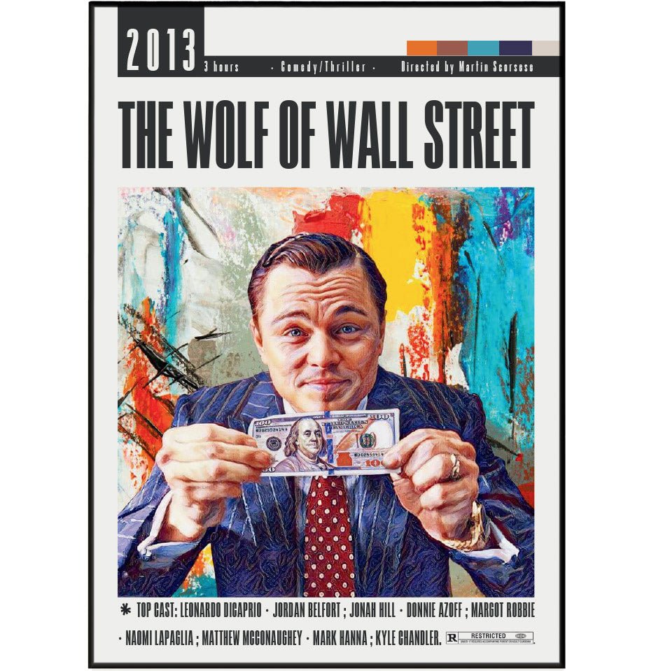 The Wolf of Wall Street Movie Posters - 98typesModern Minimal Movies