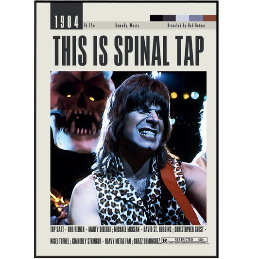 This is Spinal Tap Poster | Rob Reiner Movies - 98typesModern Minimal Movies