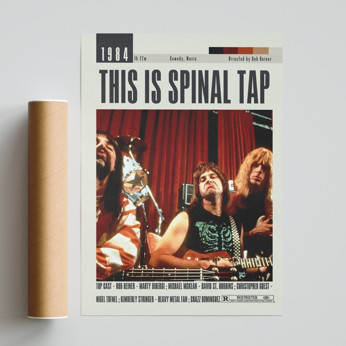 This is Spinal Tap Poster | Rob Reiner Movies - 98typesModern Minimal Movies