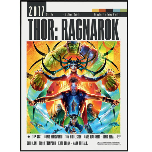 Thor Ragnarok 2017 Movie Posters - 98typesModern Minimal Movies