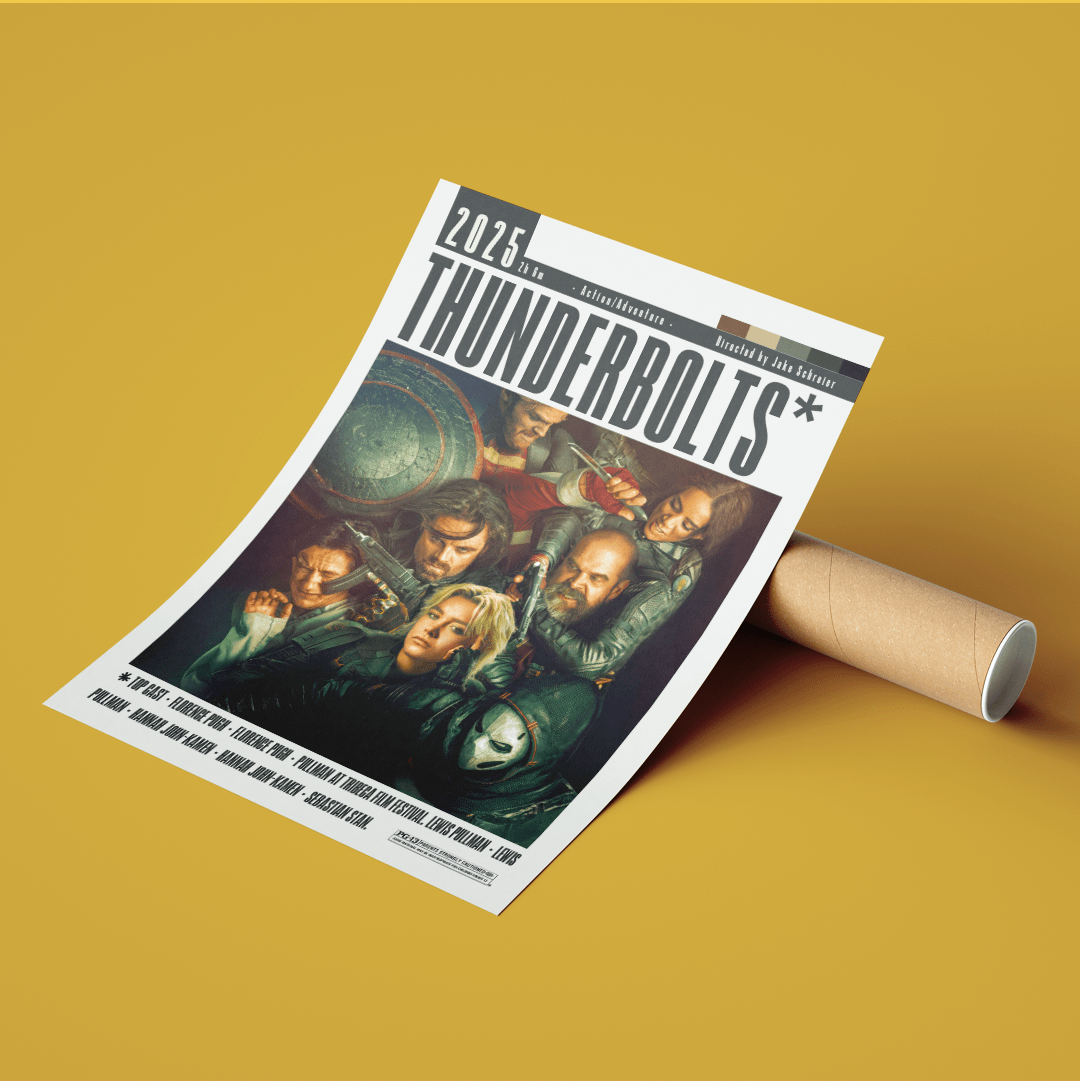 Thunderbolts 2025 Movie Posters - 98typesModern Minimal Movies