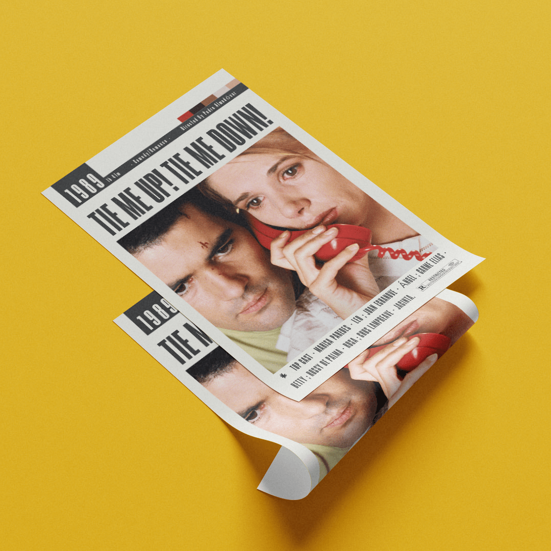 Tie Me Up! Tie Me Down! (1990) Movie Poster - 98typesModern Minimal Movies