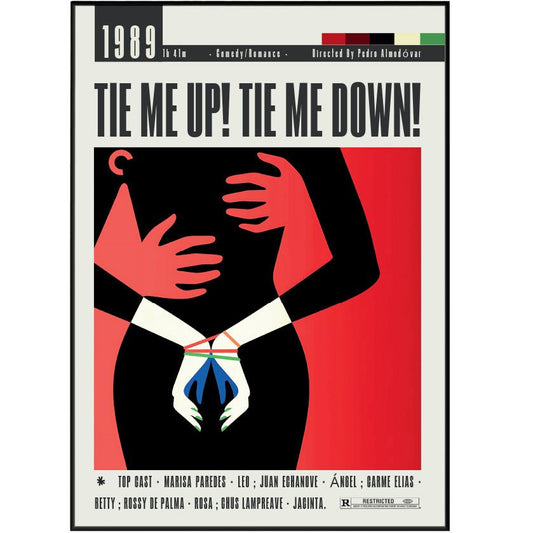 Tie Me Up! Tie Me Down! (1990) Movie Posters - 98typesModern Minimal Movies