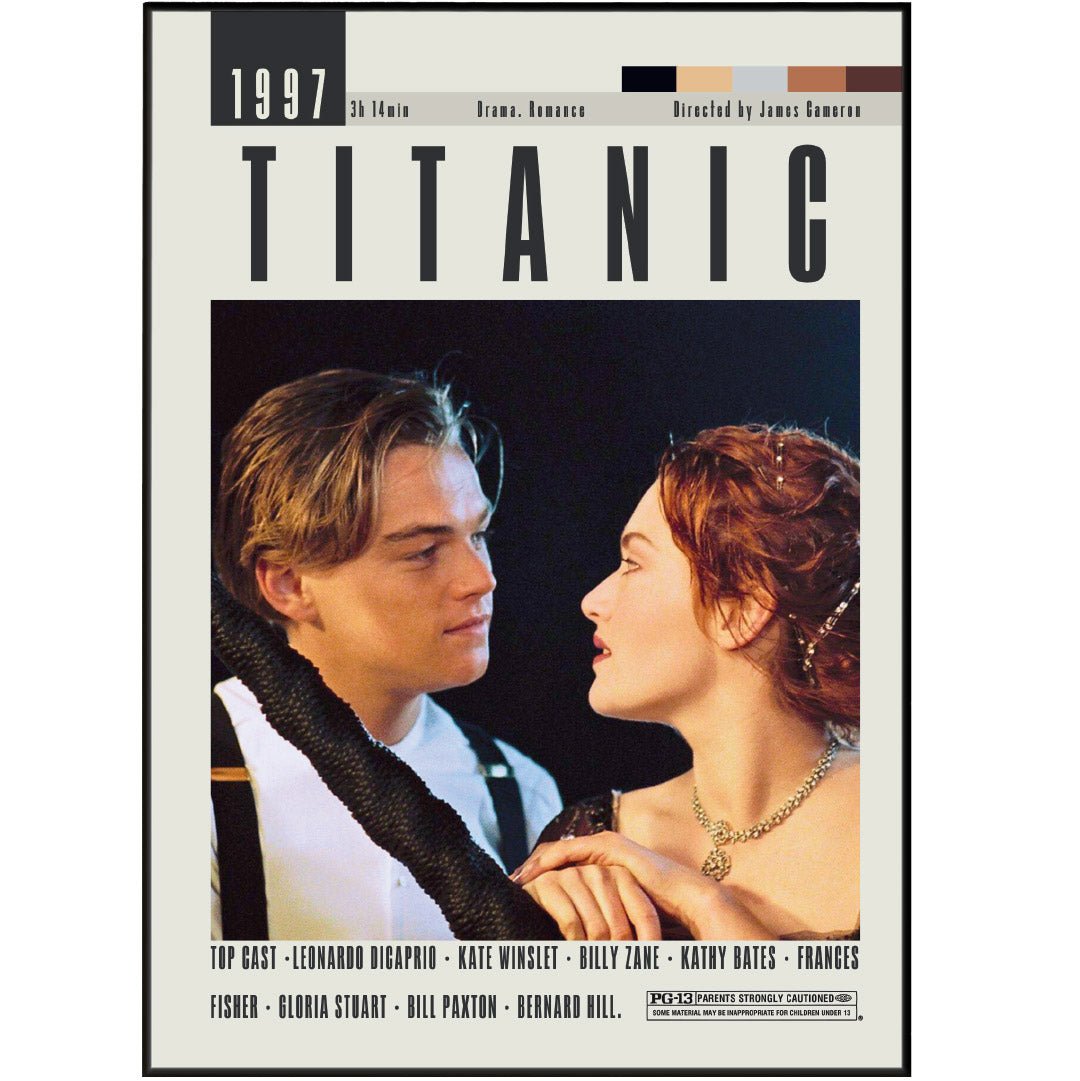 Titanic Poster | James Cameron Movies - 98typesModern Minimal Movies