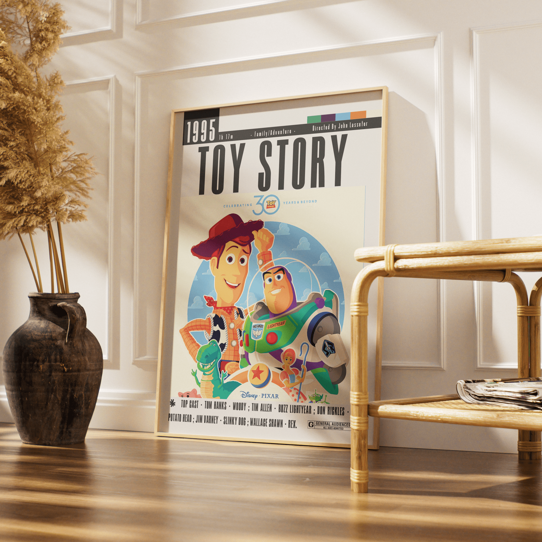 Toy Story (1995) Movie Poster - 98typesModern Minimal Movies