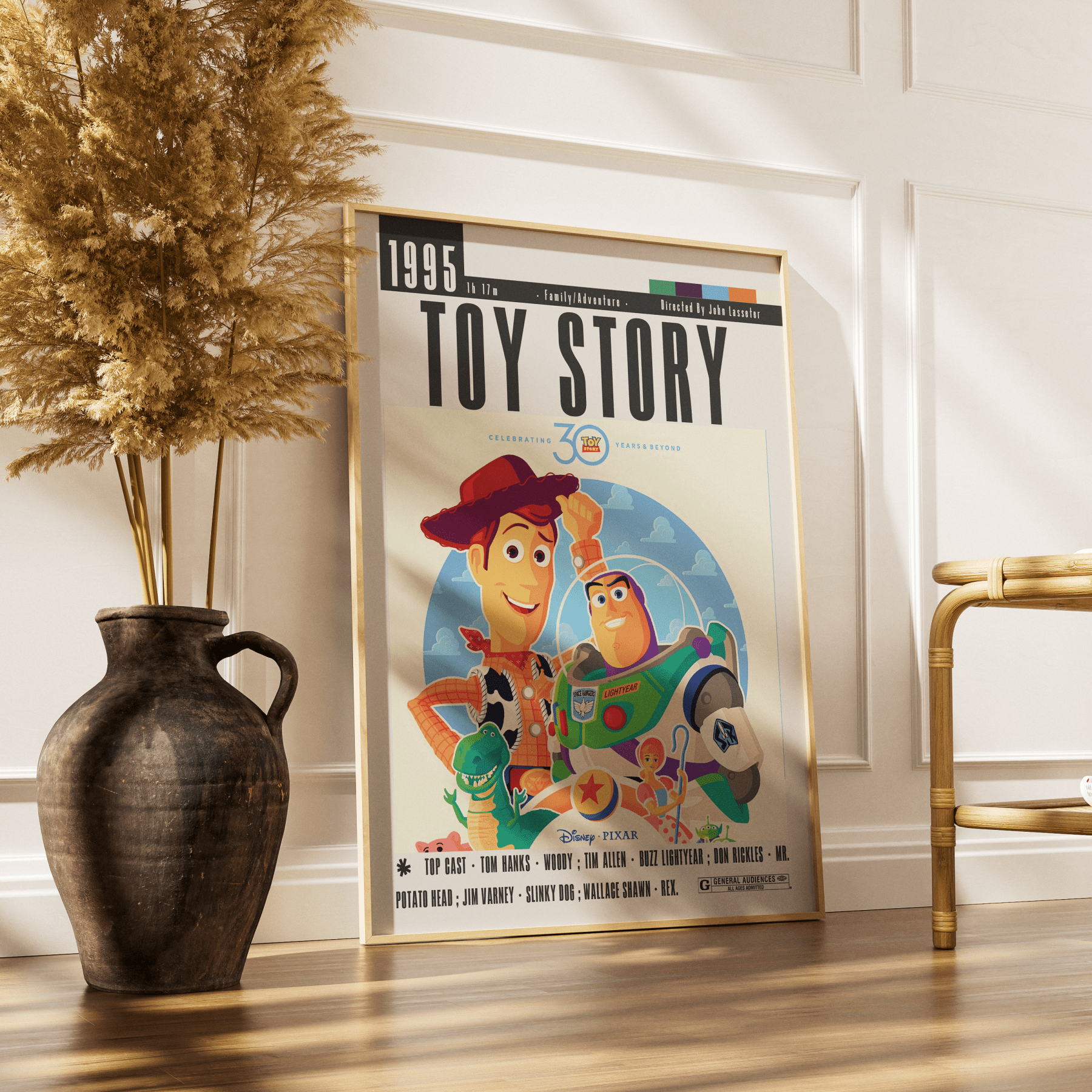 Toy Story (1995) Movie Poster - 98typesModern Minimal Movies