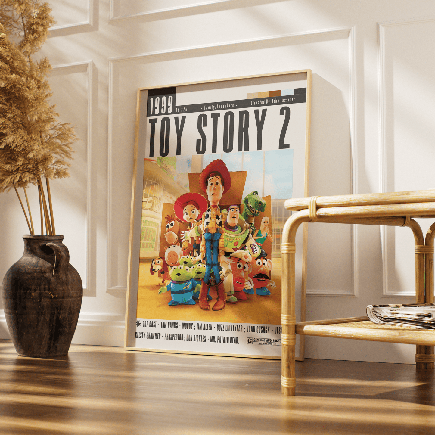 Toy Story 2 (1999) Movie Poster - 98typesModern Minimal Movies