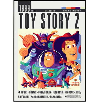 Toy Story 2 (1999) Movie Posters - 98typesModern Minimal Movies