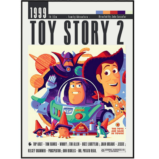 Toy Story 2 (1999) Movie Posters - 98typesModern Minimal Movies