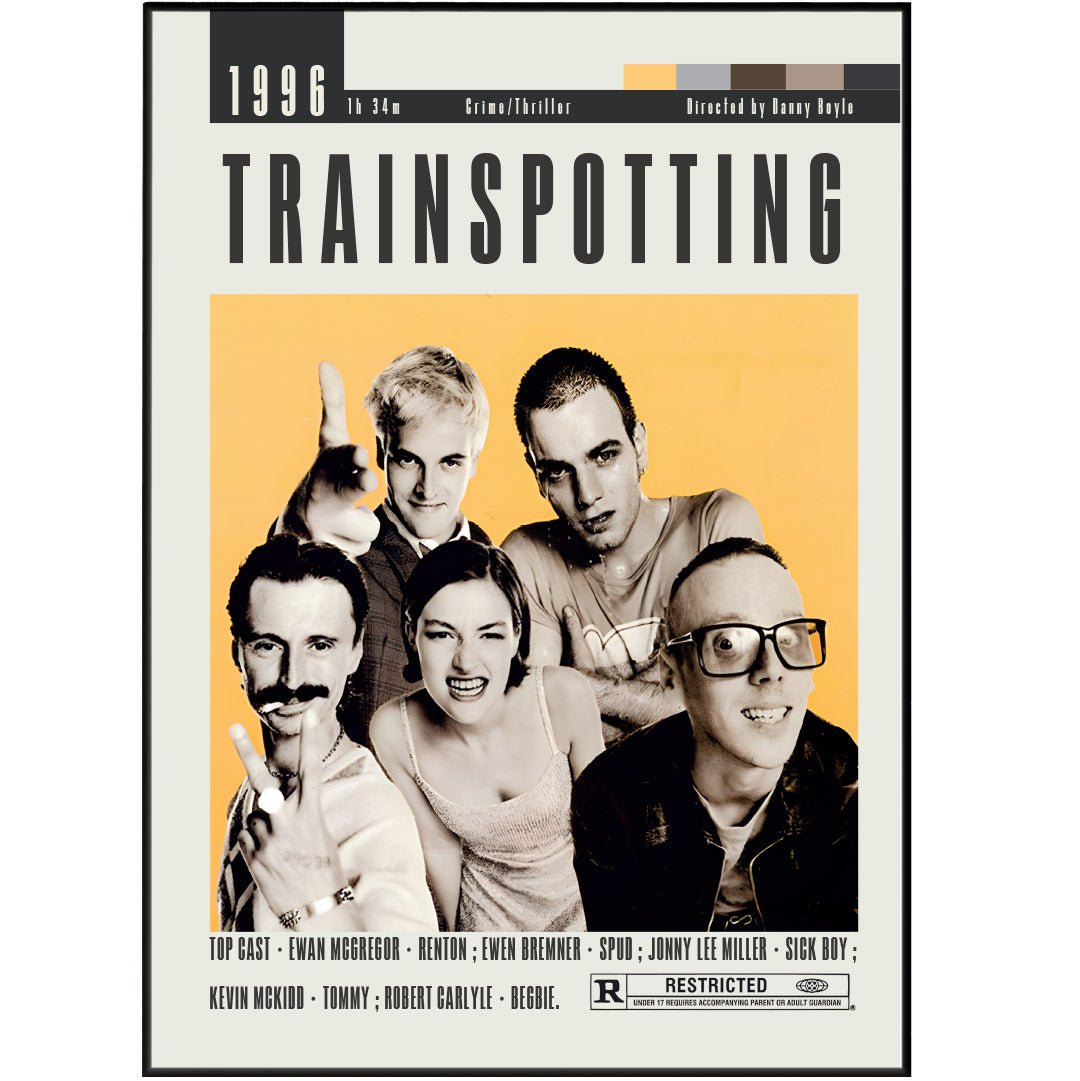 Trainspotting Poster | Danny Boyle Movies - 98typesModern Minimal Movies