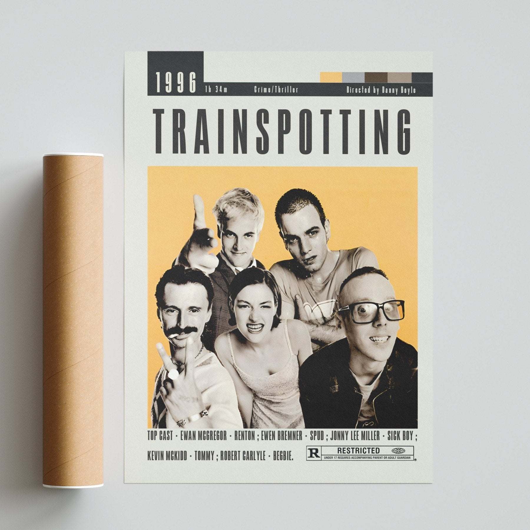 Trainspotting Poster | Danny Boyle Movies - 98typesModern Minimal Movies