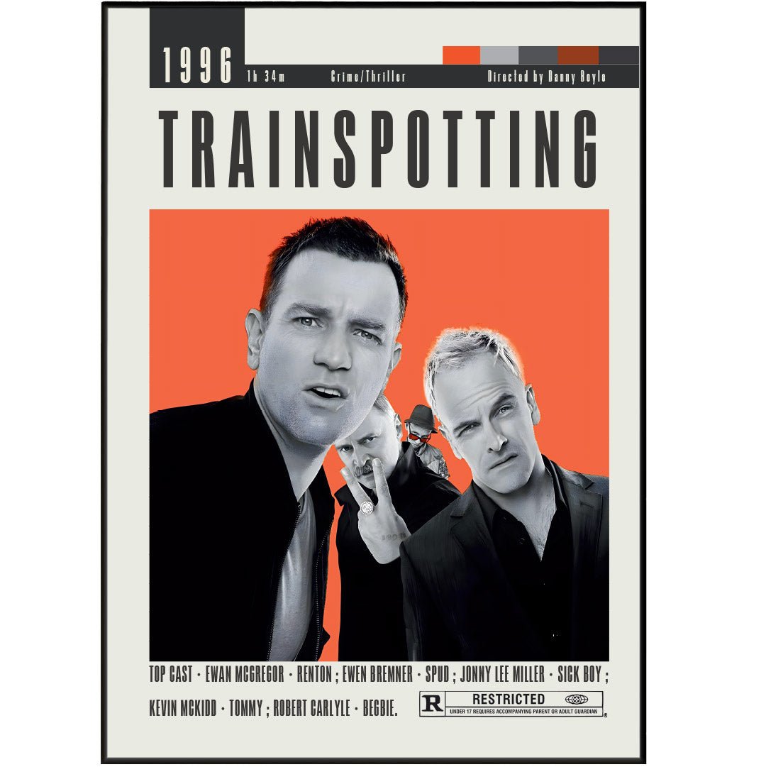 Trainspotting Poster | Danny Boyle Movies - 98typesModern Minimal Movies