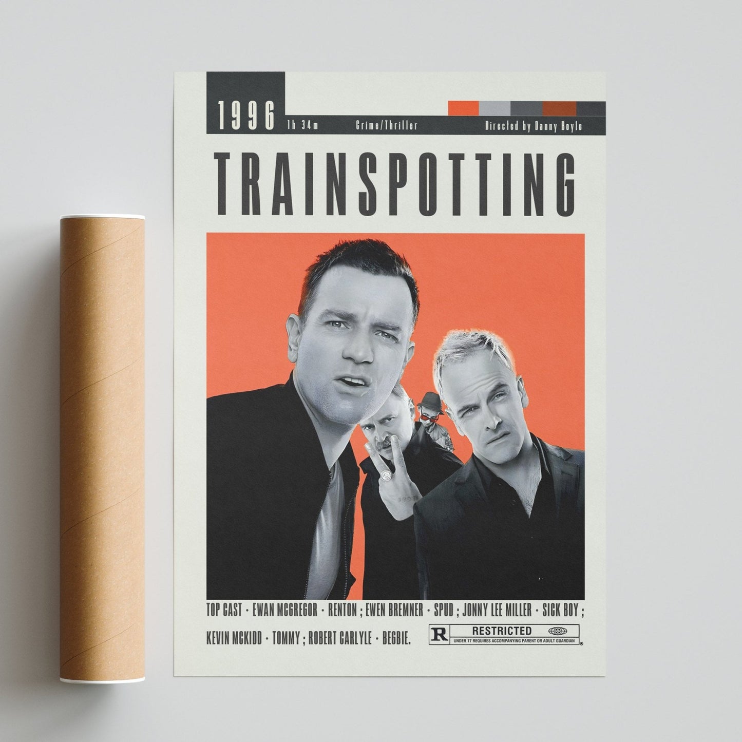 Trainspotting Poster | Danny Boyle Movies - 98typesModern Minimal Movies