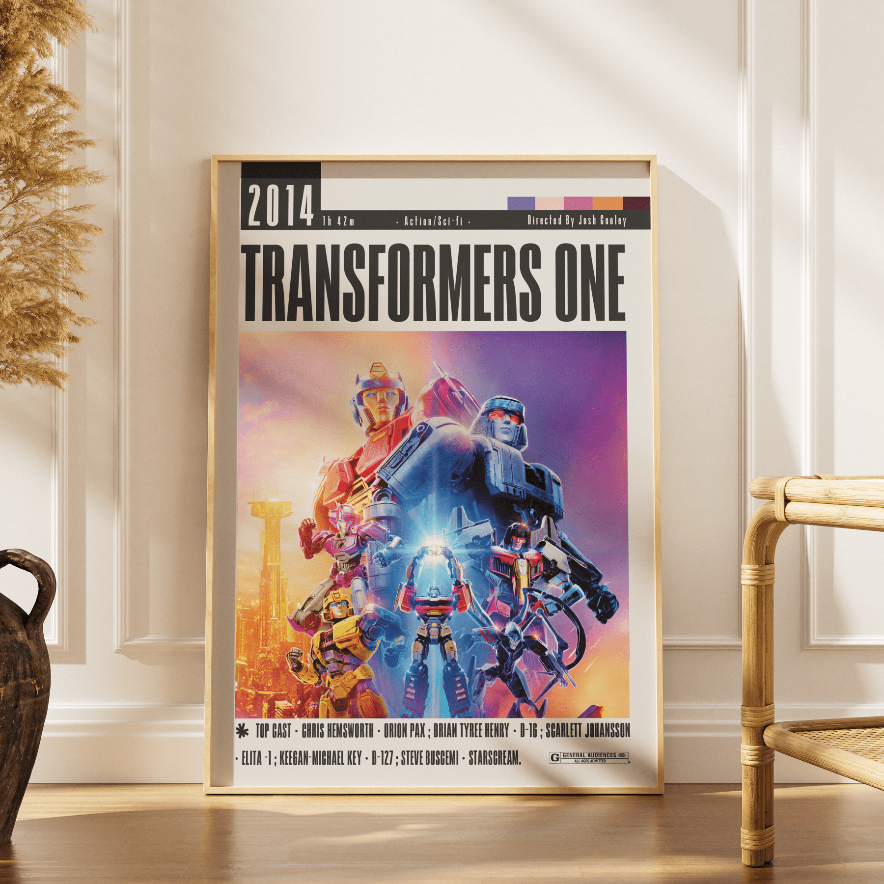 Transformers One (2024) Movie Poster - 98typesModern Minimal Movies