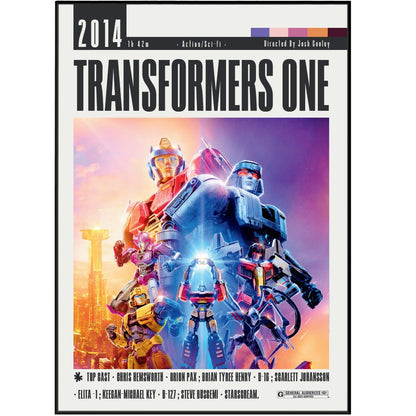 Transformers One (2024) Movie Poster - 98typesModern Minimal Movies