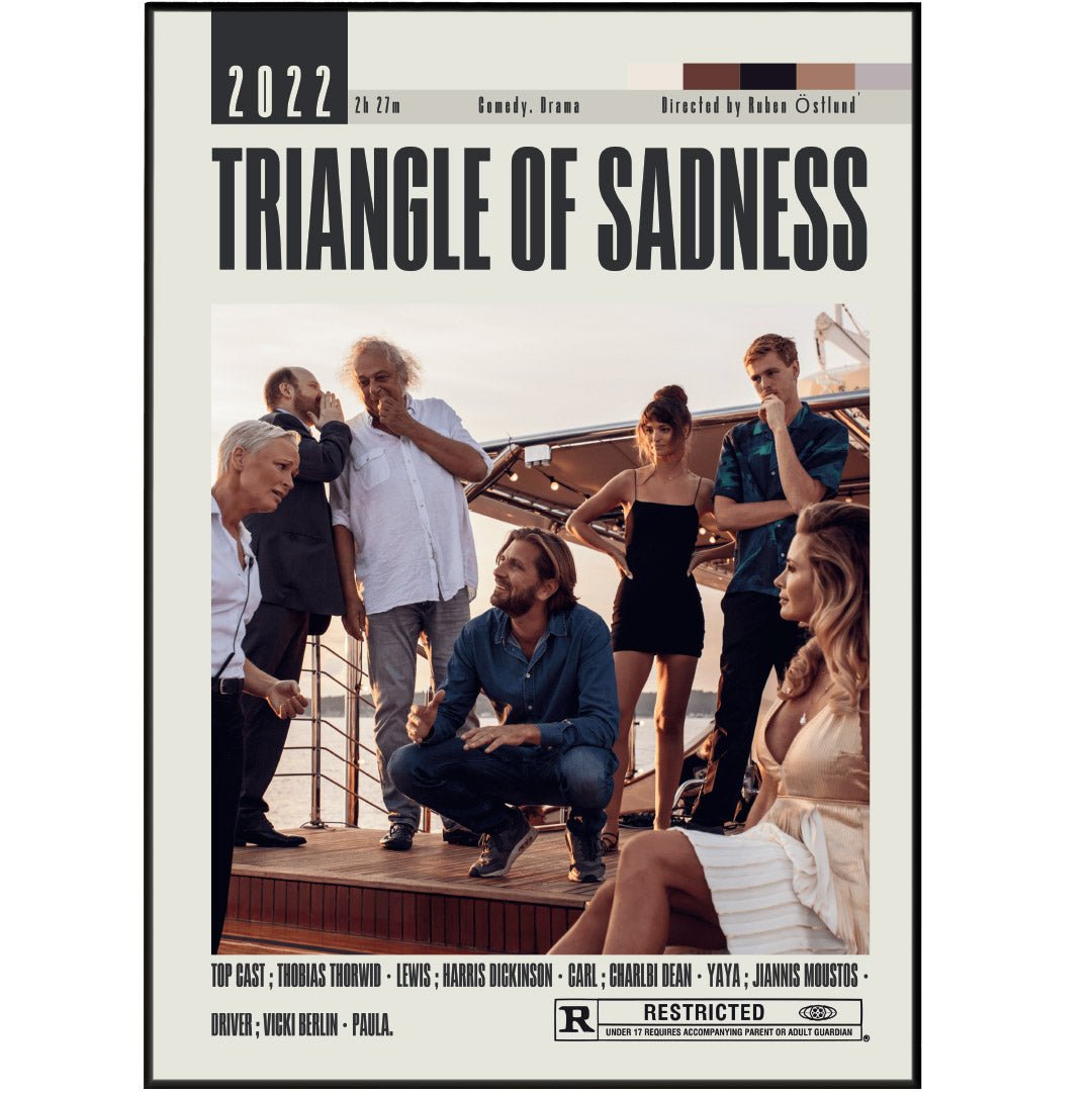 Triangle of Sadness Poster | Ruben Östlund Movies - 98typesModern Minimal Movies