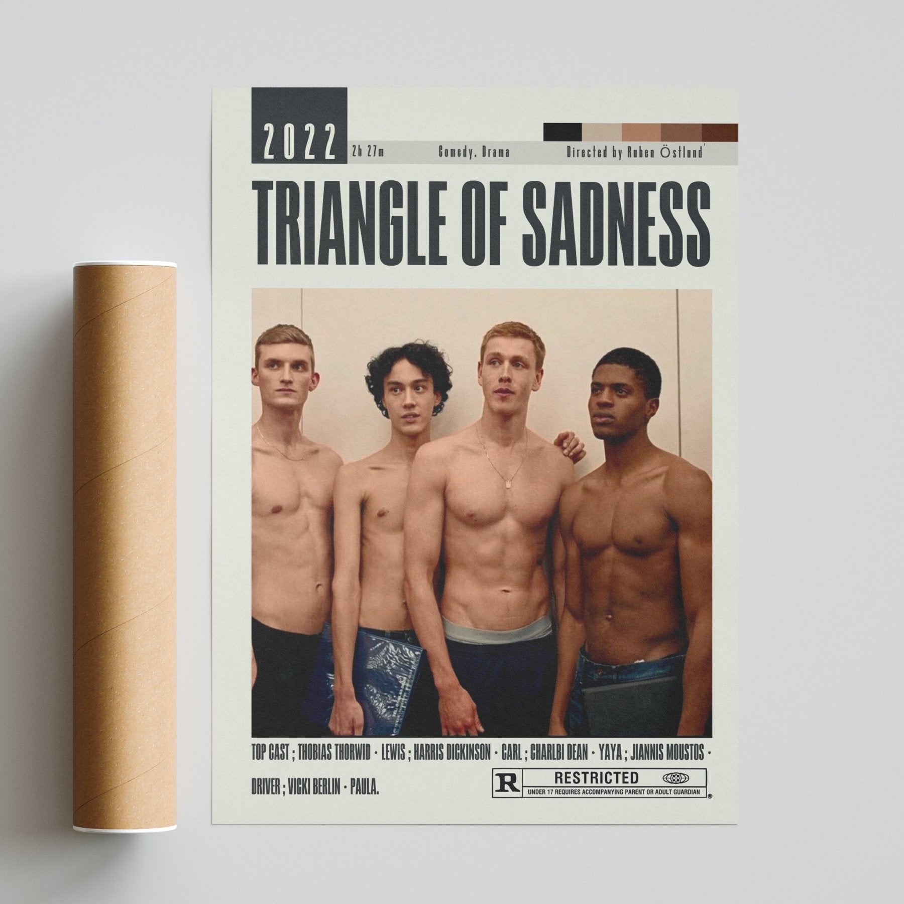 Triangle of Sadness Poster | Ruben Östlund Movies - 98typesModern Minimal Movies