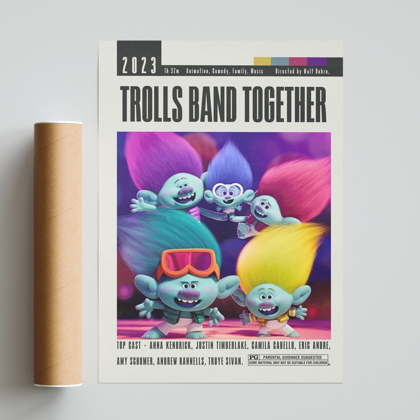 Trolls Band Together Posters | Walt Dohrn & Tim Heitz Movies - 98typesModern Minimal Movies