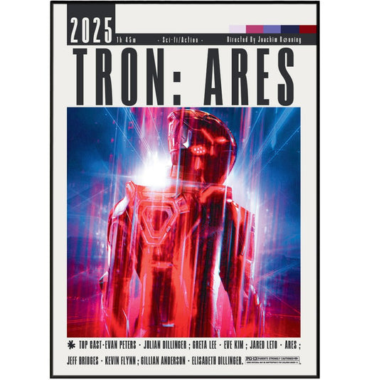 Tron: Ares (2025) Film Posters - 98typesModern Minimal Movies