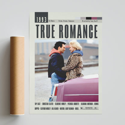 True Romance Poster | Tony Scott Movies - 98typesModern Minimal Movies