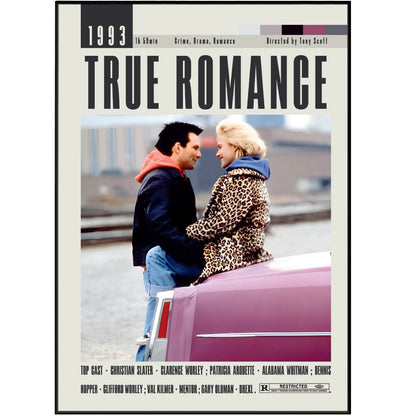 True Romance Poster | Tony Scott Movies - 98typesModern Minimal Movies