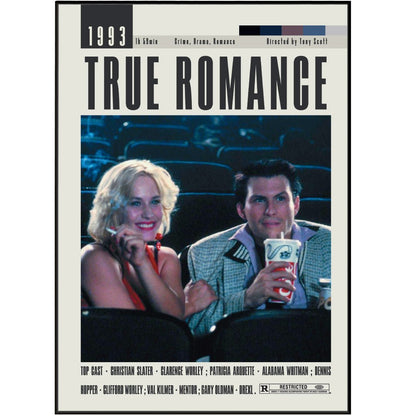 True Romance Poster | Tony Scott Movies - 98typesModern Minimal Movies