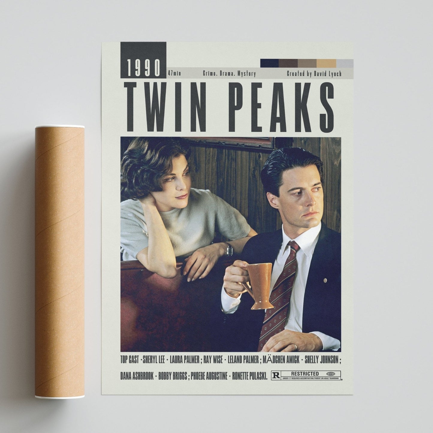 Twin Peaks Posters | Mark Frost, David Lynch Movies - 98typesModern Minimal Movies