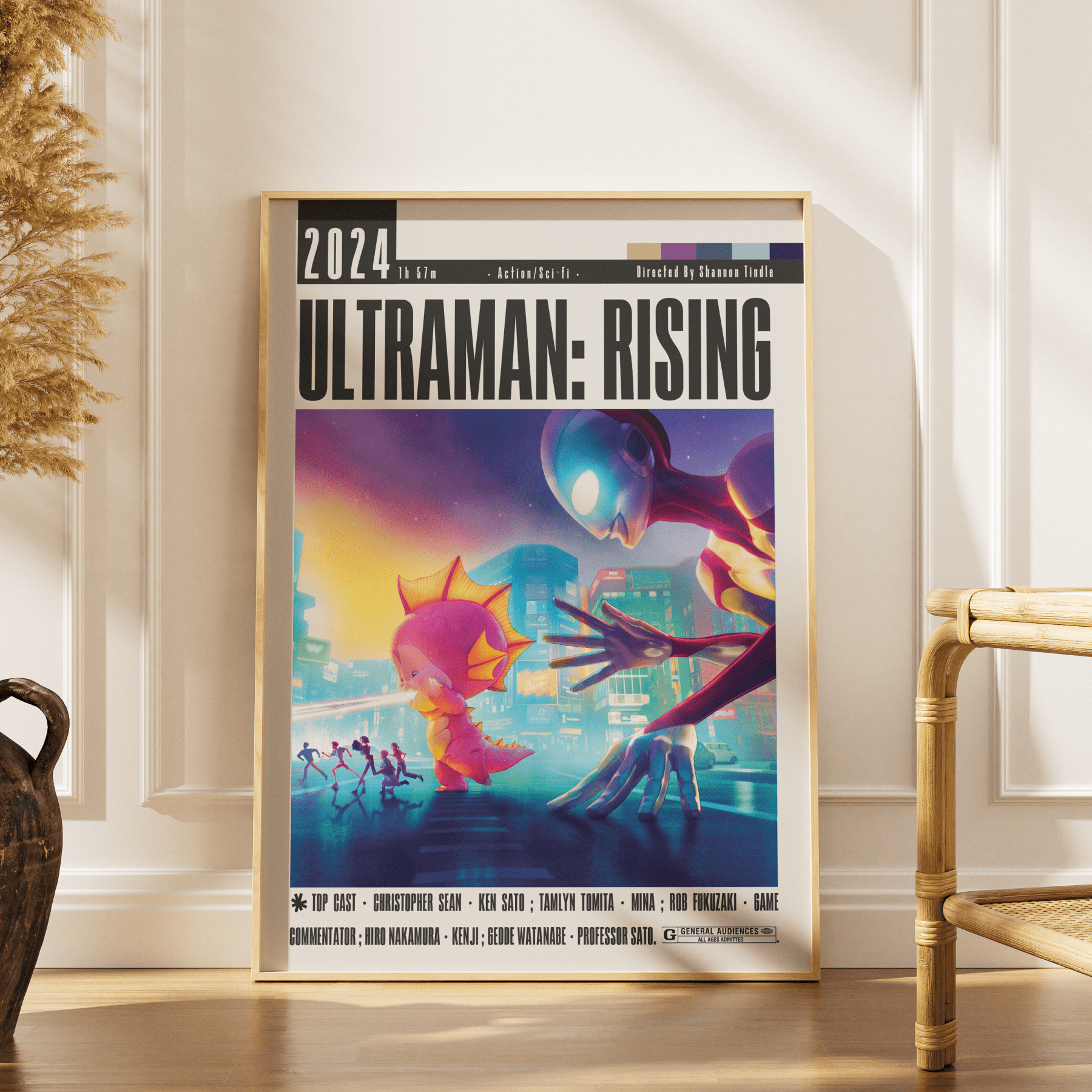 Ultraman: Rising (2024) Movie Poster - 98typesModern Minimal Movies