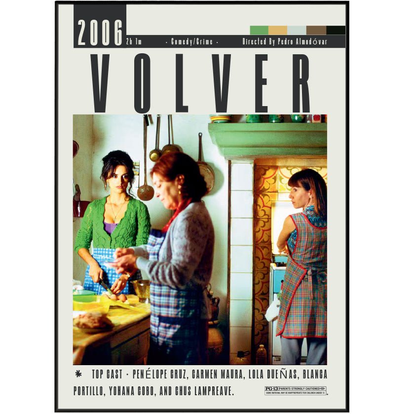 Volver (2006) Movie Poster - 98typesModern Minimal Movies