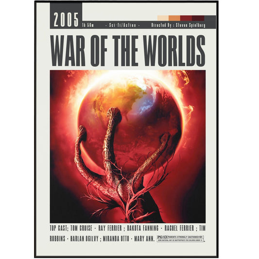 War of the Worlds Movie Poster - 98typesModern Minimal Movies