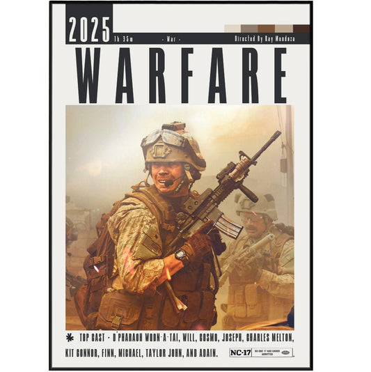 Warfare (2025) Film Posters - 98typesModern Minimal Movies