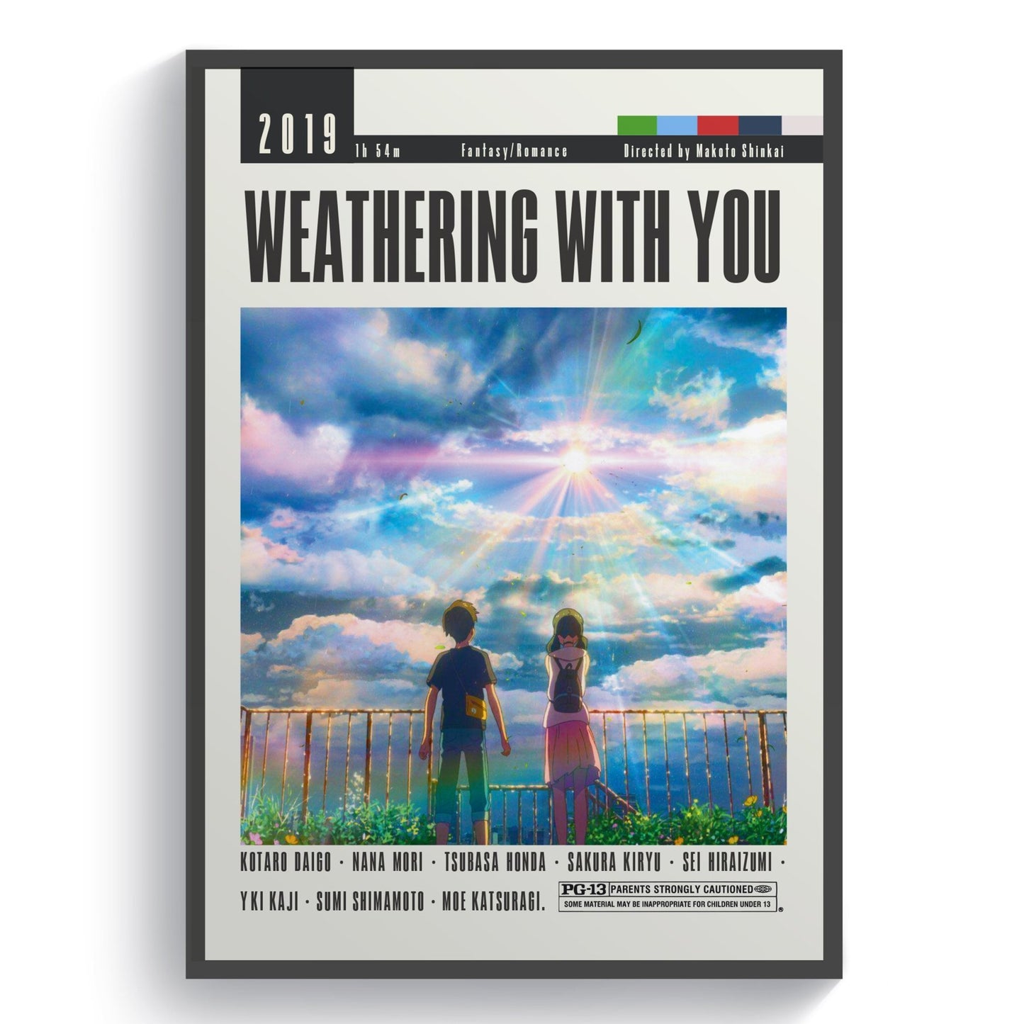 Weathering With You Movie | Classic Anime Film Posters - 98typesModern Minimal Movies