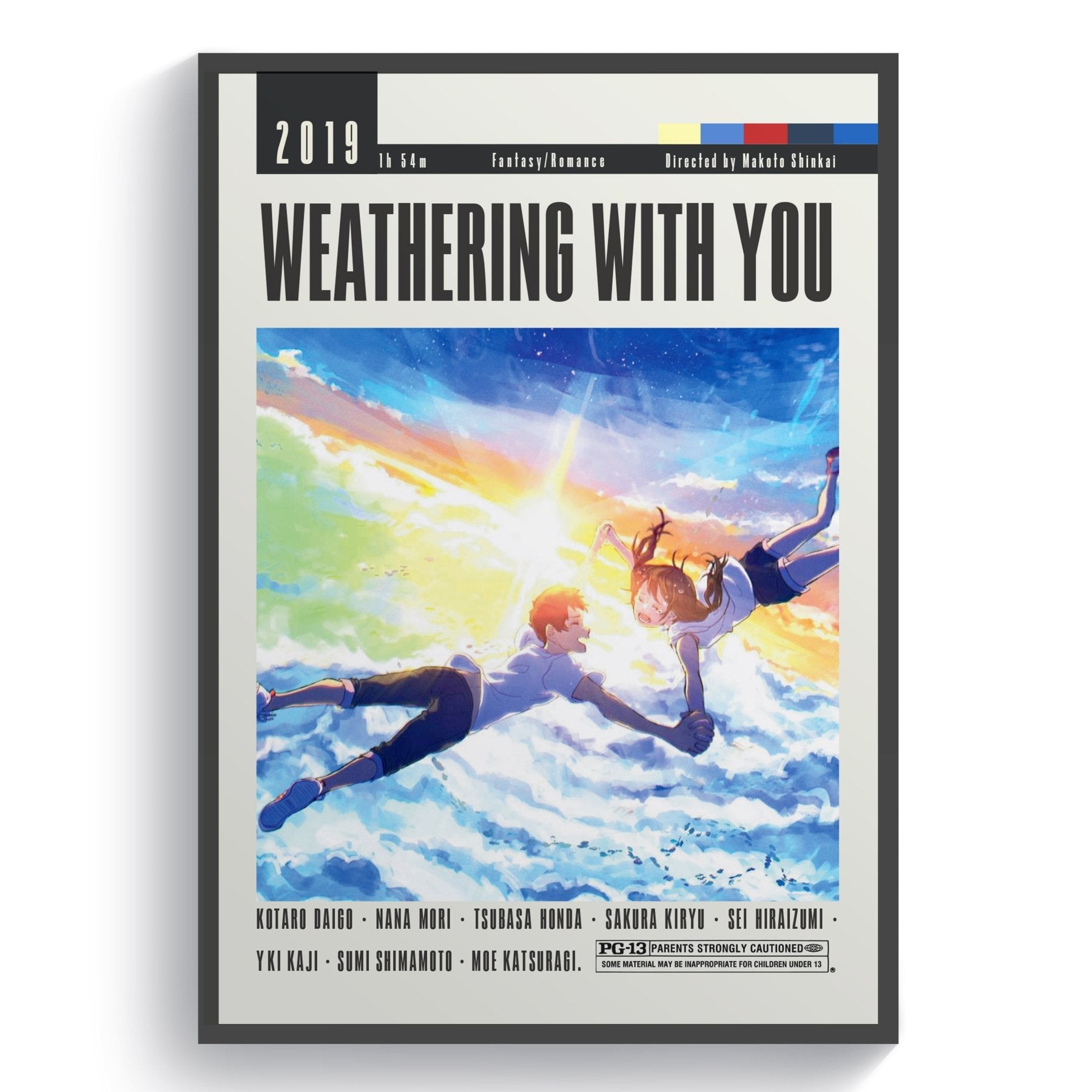 Weathering With You Movie | Classic Anime Film Posters - 98typesModern Minimal Movies