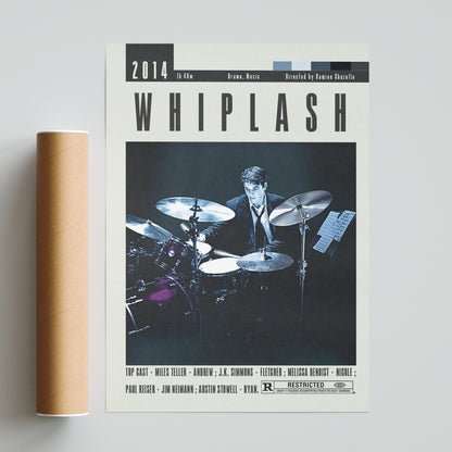 Whiplash Poster | Damien Chazelle Movies - 98typesModern Minimal Movies